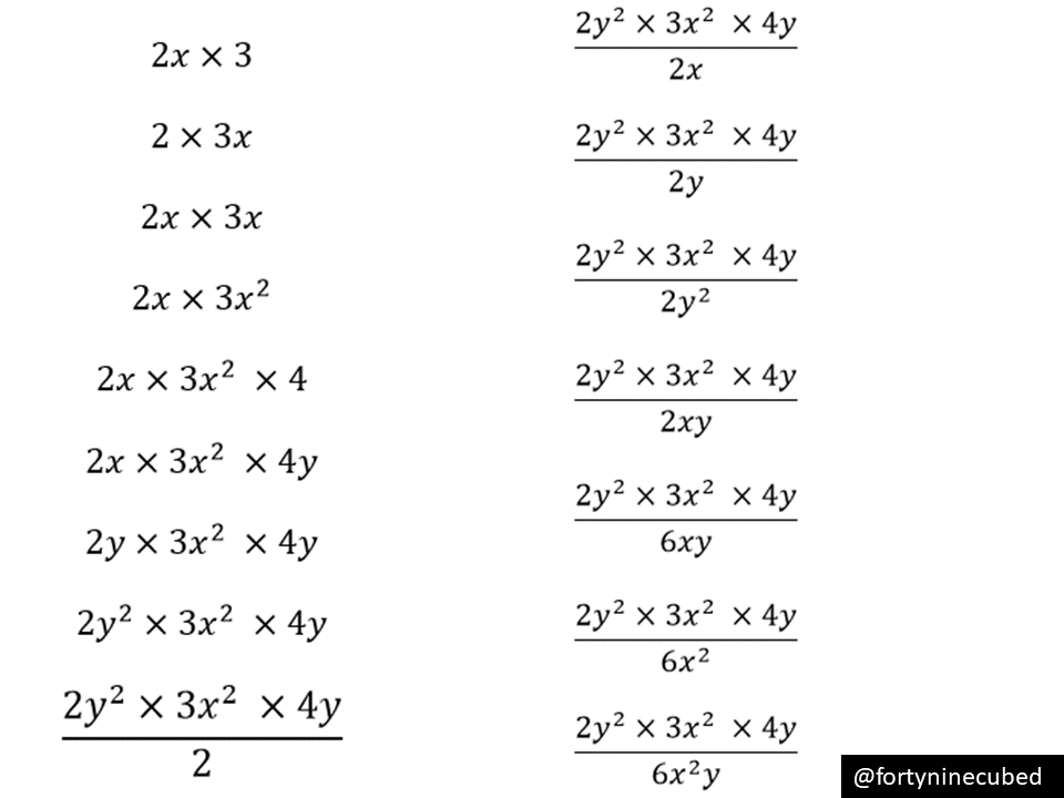 Multiplying And Dividing Terms – Variation Theory