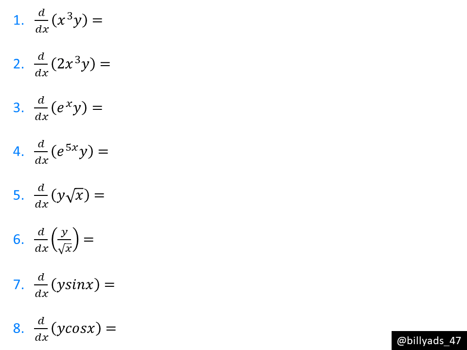 First Order Differential Equations: Applications Of The Product Rule ...