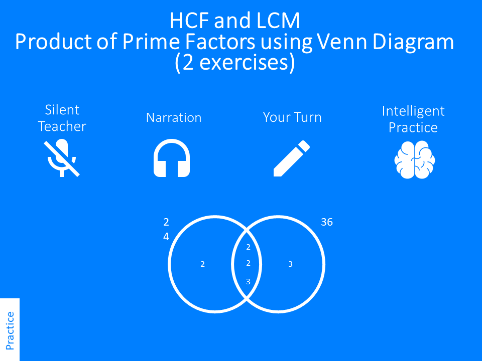 HCF And LCM From Venn Diagrams – Variation Theory