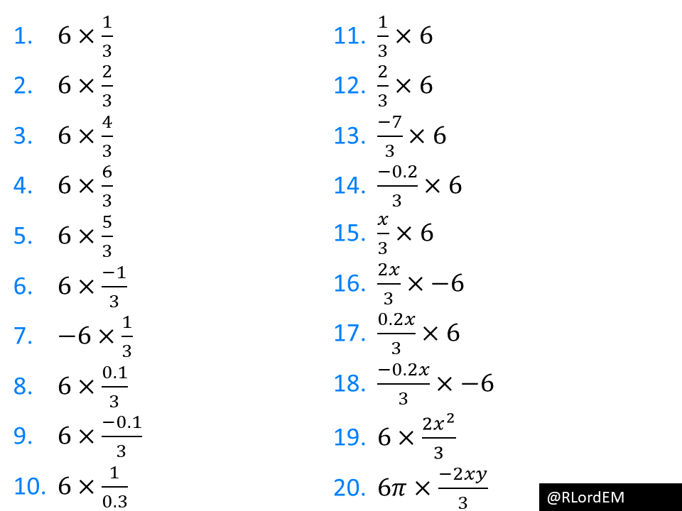 Multiplying Fractions By Integers – Variation Theory